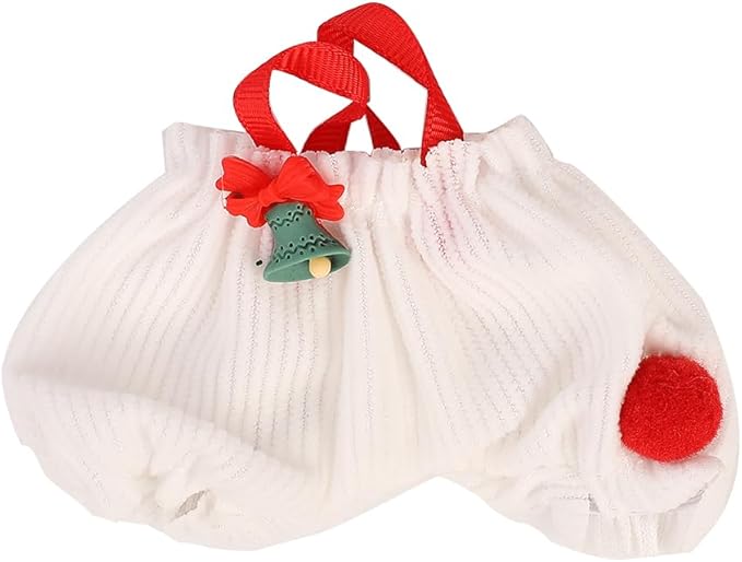 Doll Clothes for Labubu(NO Doll), for 17/15cm Plush Dolls, Clothing Suit Toy Figurine Outfit Set Dress Up with Kawaii Style Accessories, Skirt or Overall and Cute Hat or Headwear (SD6)