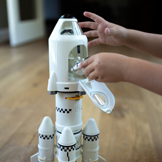 Fat Brain Toys Blast Off Multistage Rocket - Space Toy and Projector, Ages 4+