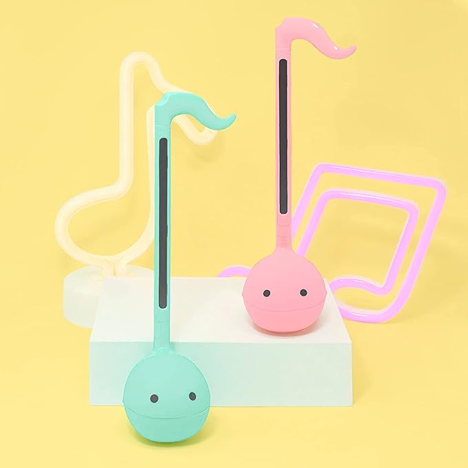Otamatone Japanese Electronic Musical Instrument Portable Music Synthesizer from Japan by Maywa Denki Studio Award Winning, Educational Fun Gift for Children, Teens & Adults - Mint, Strawberry Set