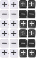 STOBOK 24Pcs Math Dice, 6 Sided Games Dice for Preschoolers, Dices Minus Plus Table Games Dice for Classroom/Party