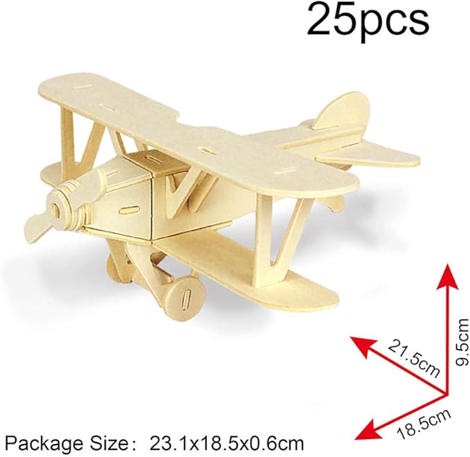 Georgie Porgy 3D Wooden Puzzles, DIY Models Kits for Kids, Dinosaur Animal Airplane Car Woodcraft Construction Toy DIY Projects (Airplanes Off-Road Vehicle Cars Yacht)