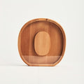 Personalized Wooden Piggy Bank – Custom Letter O Coin Bank in Beech Wood with Clear Acrylic Front, Engraved Name Option, Money Saving Box for Kids and Adults