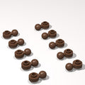 Classic Building Plate Bulk, Round 1x1 with Tow Ball with Shaped Hole 260 Piece, Compatible with Lego Parts and Pieces: (Color:Brown)