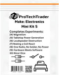 Make: Electronics Mini Kit 5 Educational Electronic Component Pack That Follow Experiments in Charles Platt's 3rd Edition Book (PTTMini3rd-Comp5)