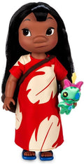 Disney Store Girl's Animators' Collection Lilo Doll – Lilo & Stitch – 16 Inches - Scrump with Molded Details, Fully Posable Toy in Satin Dress - Suitable for Ages 3+ Toy Figure