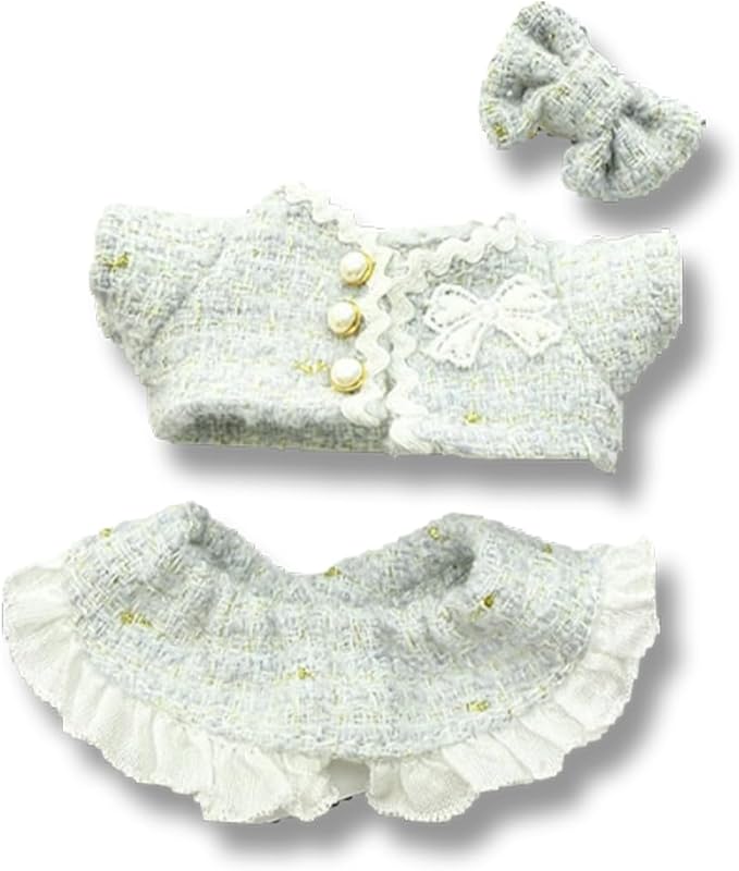 17cm Doll Clothes Set & Outfit Set for 17cm Dolls - Premium Fashion Dresses with Accessories, Luxury Chic Doll Clothing & Style Bundle,Just Clothes (Style A5)