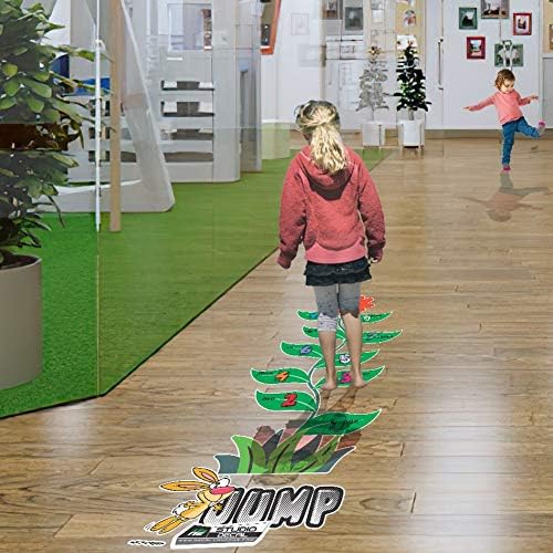 Classroom Decor Sensory Path Decals for Floor & Wall - Number Flower Hopscotch Floor Stickers for Boosting Gross Motor Skills