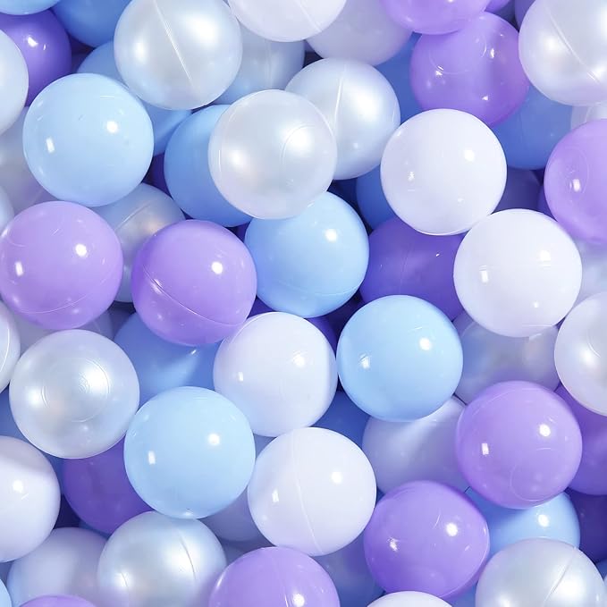 Ball Pit Balls Plastic Balls for Ball Pit Phathalate Free BPA Free Plastic Balls 100pcs 2.2" Set for Toddlers for Play Tent Tunnel
