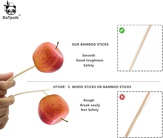 1/2 x 12 Inch 10 PCS Square Dowel Rods Wood Sticks Wooden Dowel Rods - Unfinished Bamboo Sticks - for Crafts,Home Decor, Model Making and DIYers