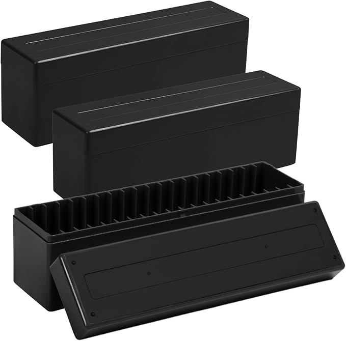 Coin Slab Storage Boxes, 3 Packs Coin Holder Organizer Boxes with 20 Slots, Plastic Coin Storage Cases Set for 60 Coin Slabs, Compatible with PCGS NGC PMGab Coin Holders(Include Boxes Only)