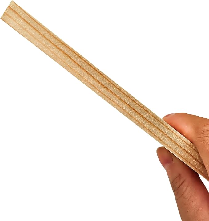 6PCS Rectangle Wood Boards Unfinished Wood Blocks for Crafting, 8x4x0.4in Blank Whittling Wooden Blocks for Wood Carving,Painting & Burning