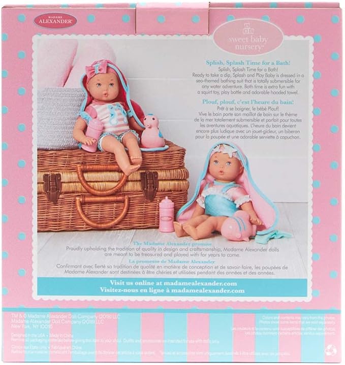 Madame Alexander 12-Inch Splash and Play Submersible Doll, Mermaid Princess