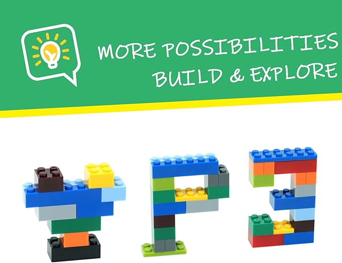 300 Pieces Building Blocks Set, Creative Classic Bulk Bricks, Compatible with All Major Brands