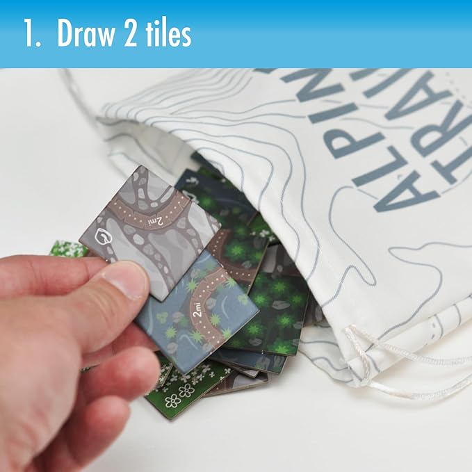 Alpine Trails | Strategic Tile Placement Board Game for Families
