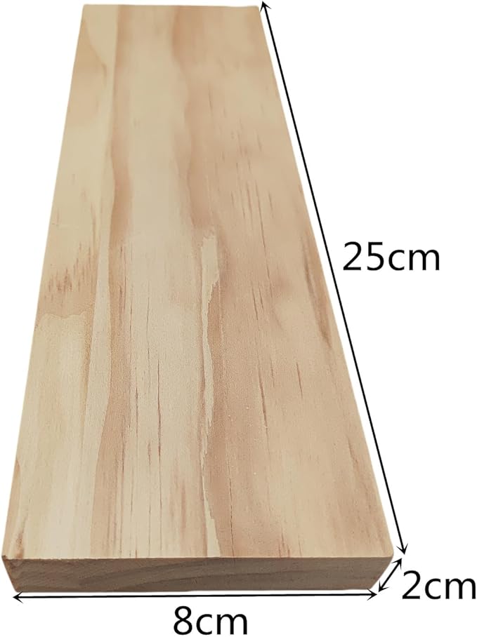 6PCS Rectangle Wood Boards Unfinished Wood Blocks for Crafting, 10x3x0.8in Blank Whittling Wooden Blocks for Wood Carving,Painting & Burning