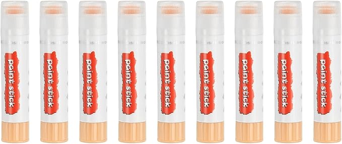 PATIKIL Solid Tempera Paints, 9 Pcs Washable Quick Drying Paint Sticks Paint Pens for Artists Beginners Art Supplies, Beige