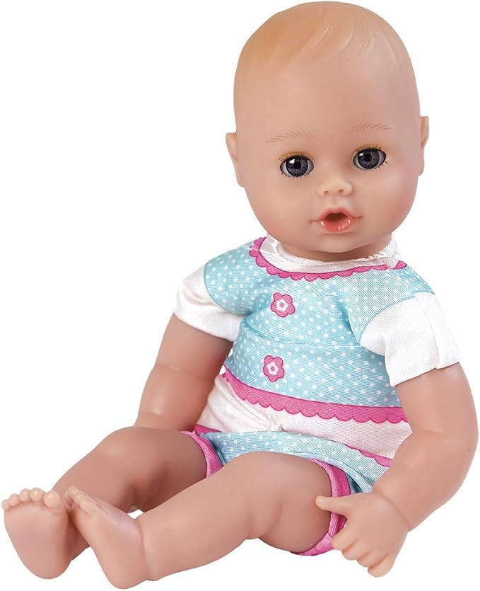 Adora Bath Time Babies Collection, 13" Baby Doll and Clothes Set, Made with Fresh Powder Scent and Exclusive QuickDri Vinyl Body, Birthday Gift For Ages 1+ - Kitty