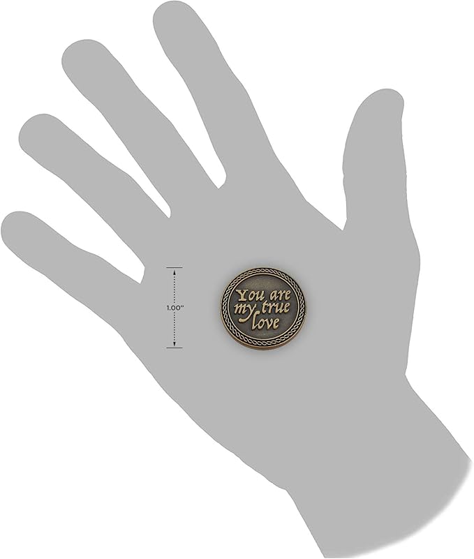 Bulk Set of 10 Romantic Love Expression Coins, You are My True Love, & The Best Thing That Ever Happened to Me, Anniversary Pocket Tokens for Date Night, Love Gift for Men & Women, from Him or Her