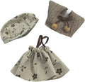 Clothes for 17cm Doll(Clothes Only)– 3-Piece Set Beret Hat, Knitted Vest, and Dress for a Unique Dressed-Up Look – Fashion Handmade Outfit Accessories for Doll