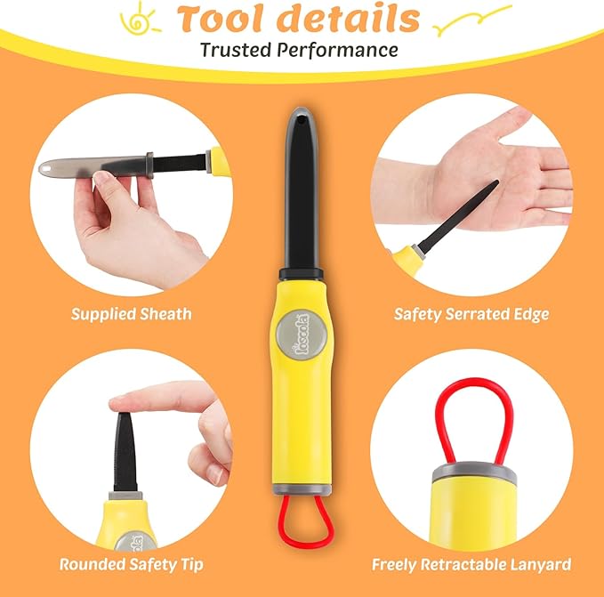 Cardboard Cutter Tools for Kids - 153 Pcs Kid Safe Cardboard Cutter with Saws, Fold-Roller, Gloves & More, STEM Educational Construction Toys Gift for 5 6 7 8 Year Old Boys Girls