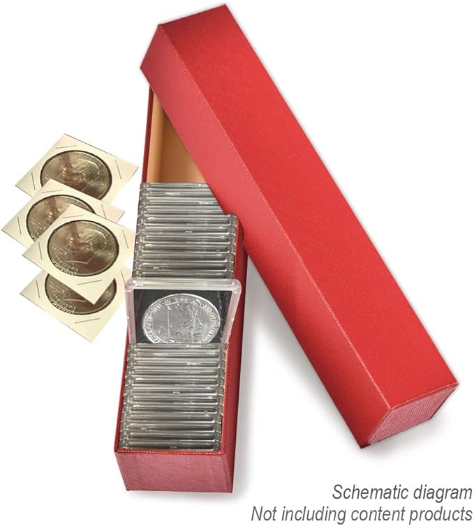 PIT66 10 PCS Coin Storage Boxs 2x2inch Coin Flip Holder for Coin Collecting Supplies Holders Commemorative Coin Collection Boxs