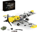 YYKNGYI BF-109 Fighter Jet Plane Jet Building Set - Compatible with LEG0 7 Year Old boy, Military Airplanes Model, WW2 Military Gift for Boys 8-12 (493psc)