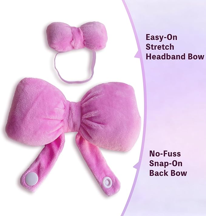 15/17cm(6.7inch) Doll Clothes 2 Set with Purple Bow, Outfit Accessories for Dress Up Dolls, Gift for Girls and Woman (Doll Not Included)