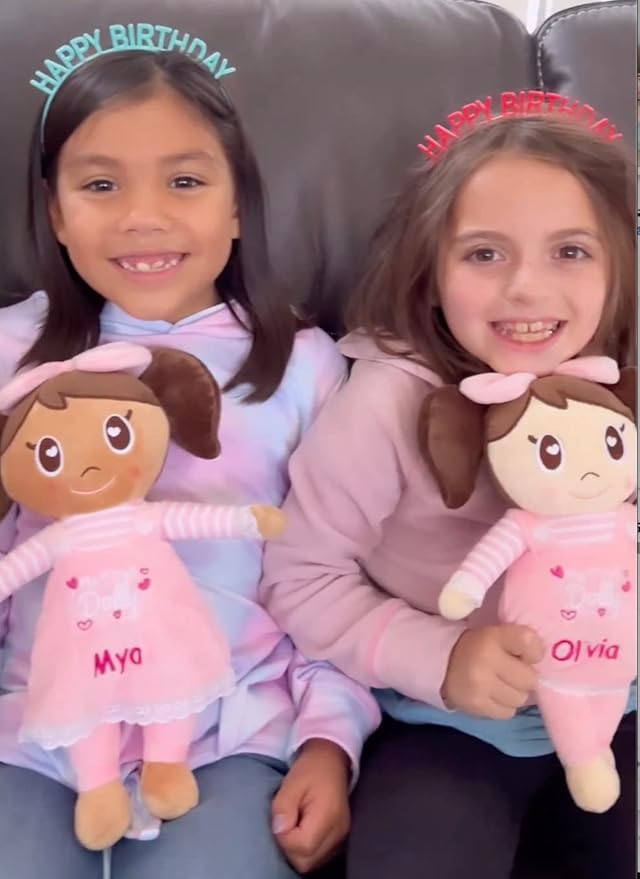 DIBSIES Personalized My First Dolly (Brunette Dark Skin Tone)