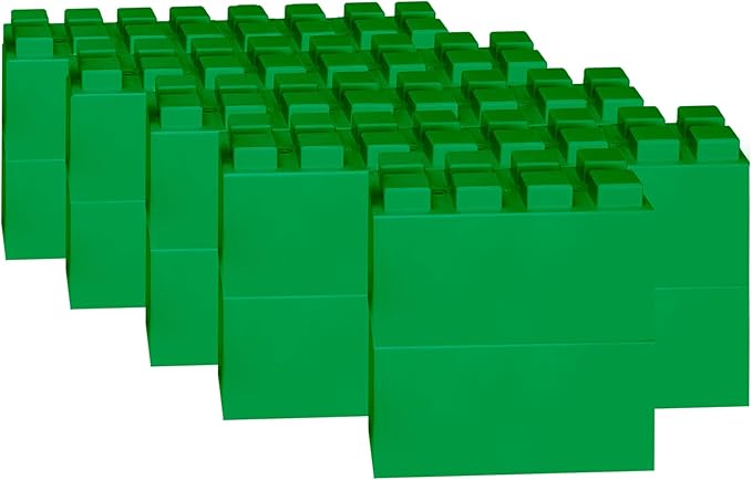 EverBlock 12' x 6' Full Size Plastic Modular Bulk Pack | Giant Building Blocks | Easy to Connect & Reuse | Indoor & Outdoor Use | Build Displays & Structures | Green