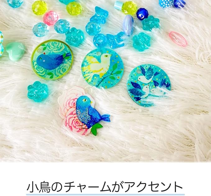 DJECO LGA Bird Beads - Create Your Own Necklace & Bracelets - Fun & Creative Activity for Family & Friends - Educational Arts & Craft Kit for Children 4+ Years Girls & Boys