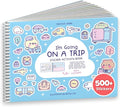 CUPKIN My First Trip Sticker + Coloring Book (500+ Stickers & 12 Scenes) Side by Side Activity Book Design, Fun Toddler Travel Essential Sticker Books for Kids 2-4, Great for Older Boys & Girls