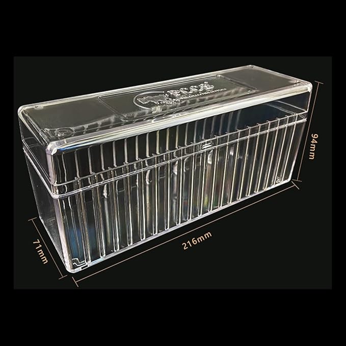 MUDOR 2 Pack Coin Slab Storage Box, Plastic Coin Slab Holder for Coin Collectors, Transparent Coin Holder Case Compatible with 20 Slab PCCB PCGS Coin Holders, Olny Box