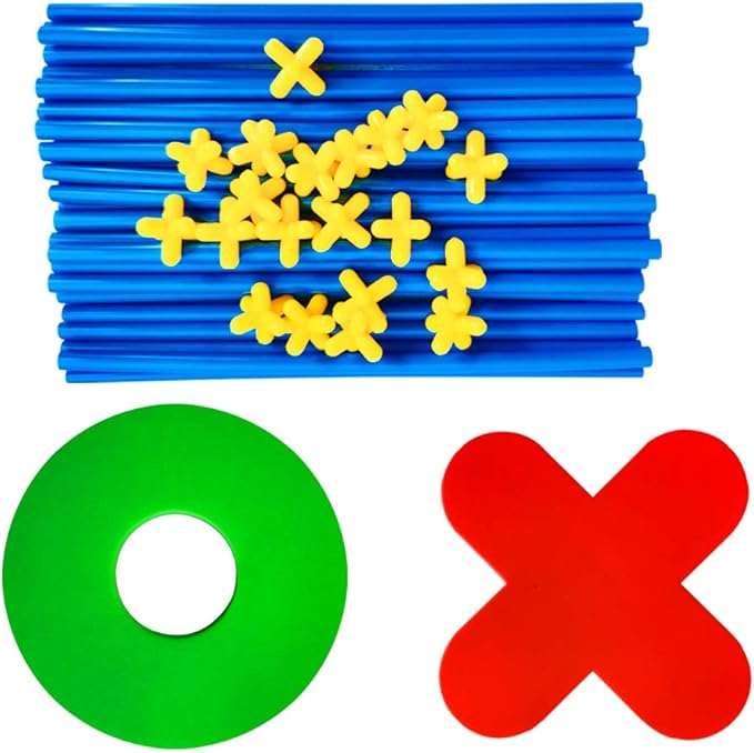 RAINBOW TOYFROG Jumbo Tic Tac Toe Set, Large Indoor/Outdoor Games, Backyard Fun for Kids & Adults, Party Play with Carry Bag