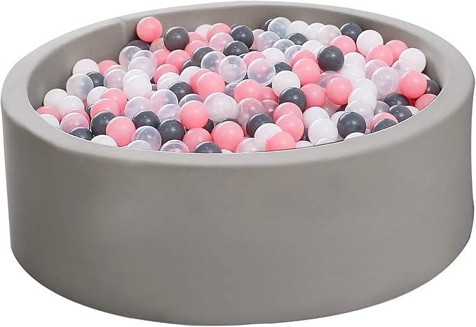 Ball Pit Balls Pack of 100 200 500 - Star and Round Set BPA Free Phthalate Free Non-Toxic Crush Proof Play Balls Soft Plastic Balls for Toddlers Baby Kids Birthday Pool Tent Party