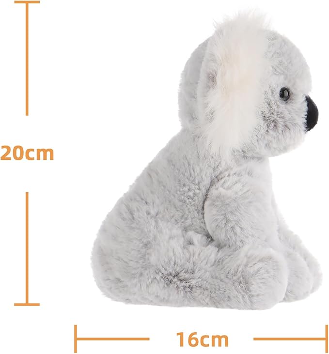 Apricot Lamb Toys Plush Gray Plush Koala Stuffed Animal Soft Cuddly Perfect for Child 8 Inches