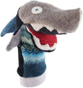 Cate and Levi - Baby Shark Boy Gift - Hand Puppet - Premium Reclaimed Wool - Handmade in Canada - Machine Washable (Shark)