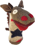 Cate and Levi - Hand Puppet - Premium Reclaimed Wool - Handmade in Canada - Machine Washable (Horse)