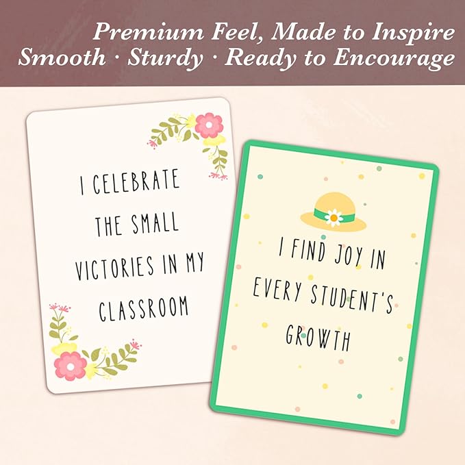 Teacher Appreciation Gift, Teacher Affirmation Cards, Inspirational Teacher Gift, Teacher Must Haves, Gifts for Educators, Back To School Gift, Positive Mindfulness Deck for Teacher