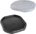 MEKA Tuff Tray Waterproof Cover for Kids – Messy Play, Sensory, STEM Activities, Classroom & Home Use (Black, Small 28" x 28")