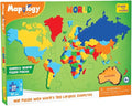 Imagimake Mapology World Map Puzzle | Educational Toys for Kids 5-7 | Puzzles for Kids Ages 4-8 | Map of The World | 6 Year Old Boy Gifts & Girl Gifts