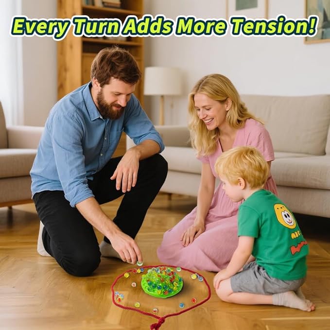 Marble Balance Game, Marbles with Fun Balanced Board, Family Challenge for Teens & Adults, Balance and Planning Marbles Game, Perfec Gift for Birthday, Parties & Holidays