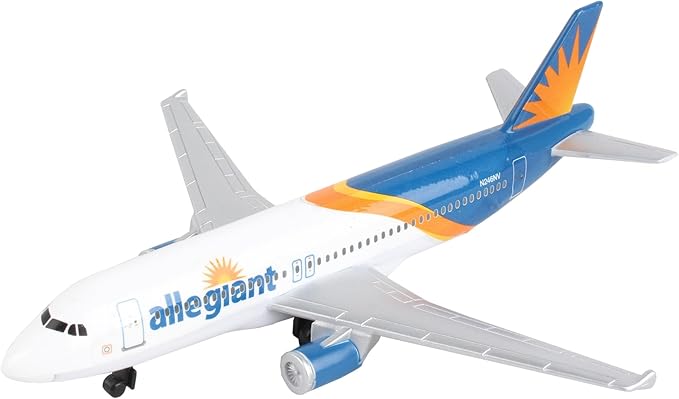 Daron Toy Airplane – Allegiant Air – Die-Cast Metal Model Airplane Toy with Plastic Parts for Kids Ages 3+