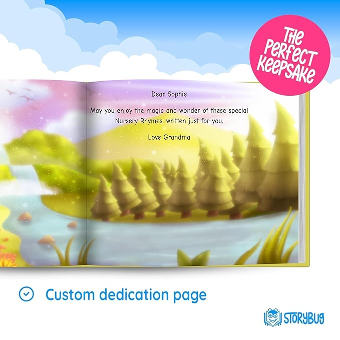 STORYBUG Personalized Nursery Rhymes Personalized Story Book - Personalized Children's Book with Name