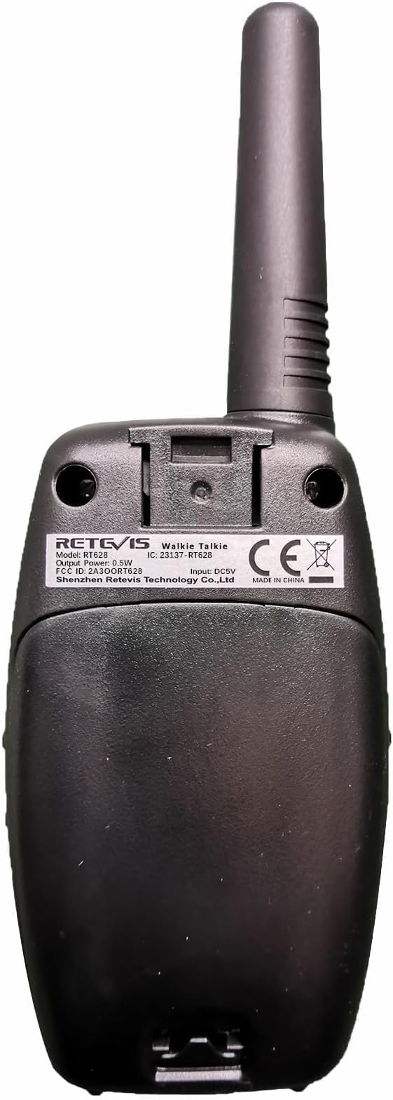 Retevis RT628 Walkie Talkies for Kids,Walky Talky,Key Lock,VOX Crystal Voice,Easy to Use, Christmas Gifts for Boys Girls Kids(Black,2 Pack)