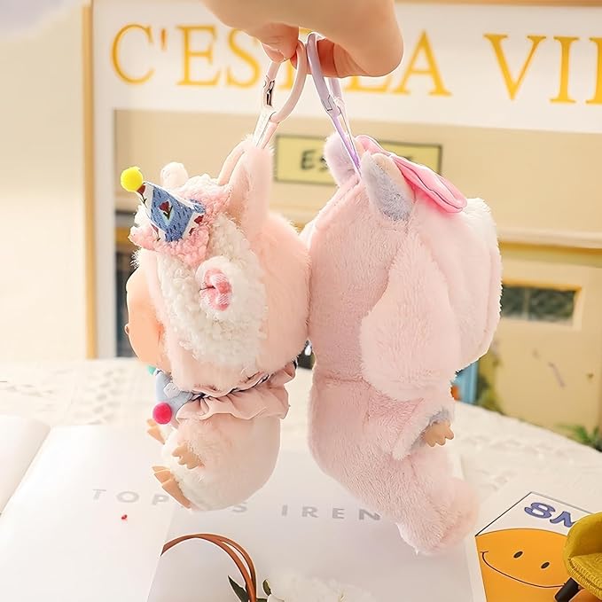 17cm Doll Clothes, Pink Bunny Clothes Set, Dress up Outfit Exquisite Accessories for Dolls