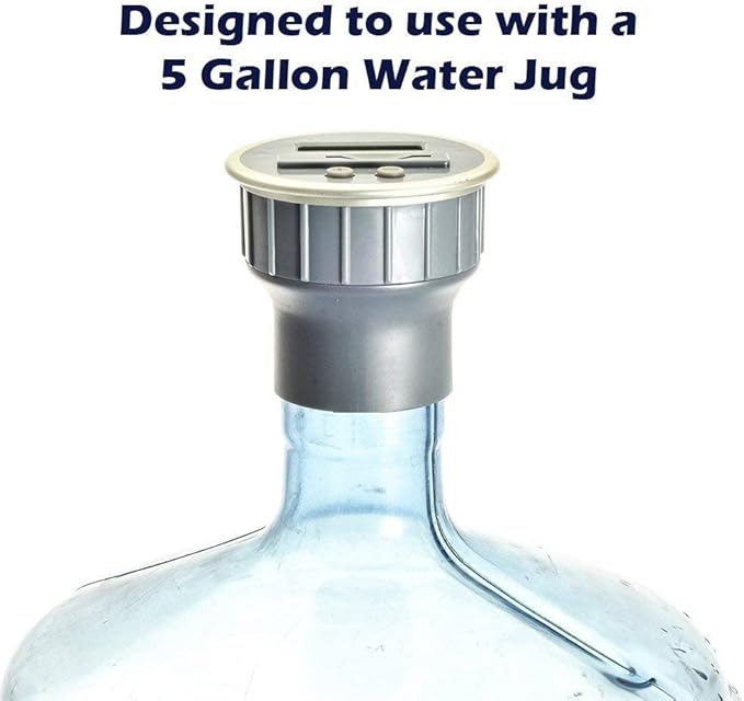 Digital Coin Counter Bottle Top Fits 5 Gallon Water Jugs and All Bottles with 2.5" Diameter Opening
