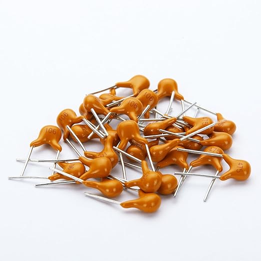 24 Values 480pcs Multilayer Monolithic Ceramic Capacitor Assortment Kit, 10pF-10uF Capacitor Set with Storage Box for Electronics Projects