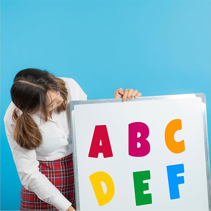 Bemeol Bulletin Board Letters 462 Pieces 4 Inch Alphabet Letter Stickers Cutout Letters for Poster Board Display Home Classroom School Decor(Colorful)