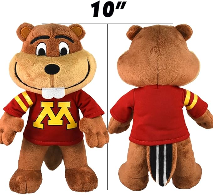 Bleacher Creatures University of Minnesota Goldy Gopher 10" Plush Figure - A Mascot for Play or Display