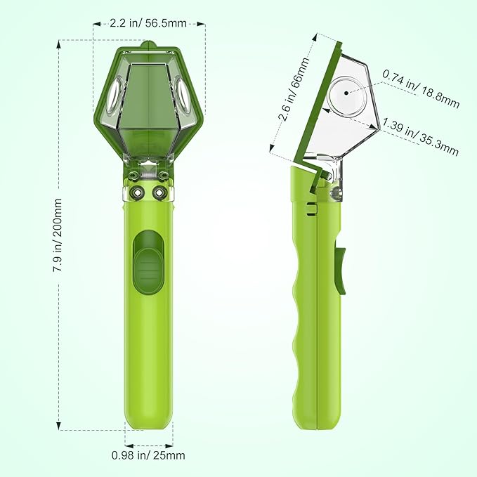 Bug Catcher for Kids, Insect Trap Kit with 6X Magnifier, STEM Educational Exploration Toys Gifts for Adult and Boys Girls, Catch Ladybugs, Butterflies, Dragonflies, Spider, Green